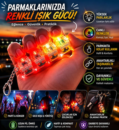 Işıklı Stres Giderici Rahatlatıcı 4'lü Klavye